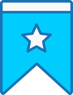 Yer İmi Dolu Mavi Simge