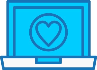 Doldurulmuş Mavi Simge gibi