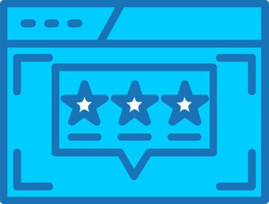 Beğeni Dolu Mavi Simge