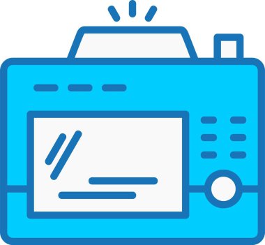 Mavi Simge Doldurulmuş Geri Kamera