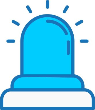 Alarm Çanı Mavi Simgeyle Dolu