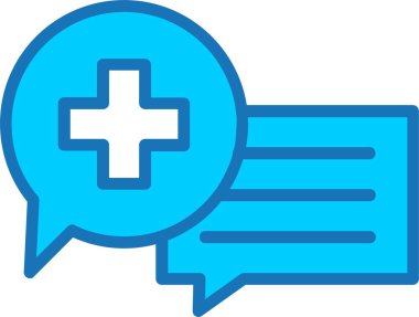 İleti Dolu Mavi Simge