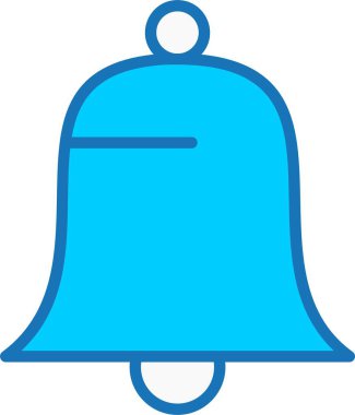 Çan Doldurulmuş Mavi Simge