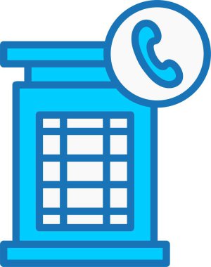 Telefon kulübesi Mavi Simgeyi Doldurdu