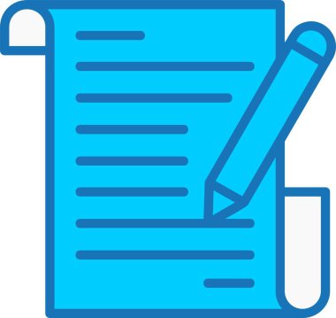 Doldurulmuş Mavi Simge Yazılıyor