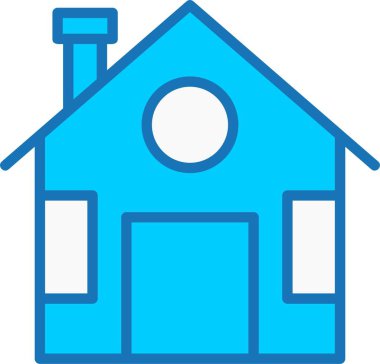 Ev Doldurulmuş Mavi Simge