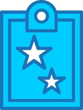 Mavi Simge Doldurulmuş Pano