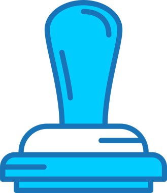 Damga Dolu Mavi Simge