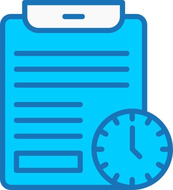 Sınav Doldurulmuş Mavi Simge