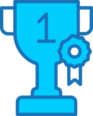 Ödül Doldurulmuş Mavi Simge