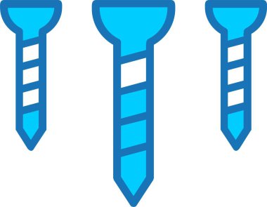 Mavi Simge Doldurulmuş Vidalar