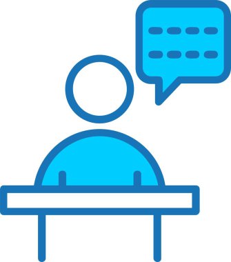 Mavi Simge Doldurulmuş Danışman