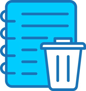 Çöp Kutusu Mavi Simge Dolduruldu