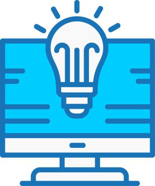 Mavi Simge Doldurulmuş Fikir