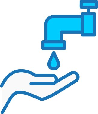 Abdest Doldurulmuş Mavi Simge