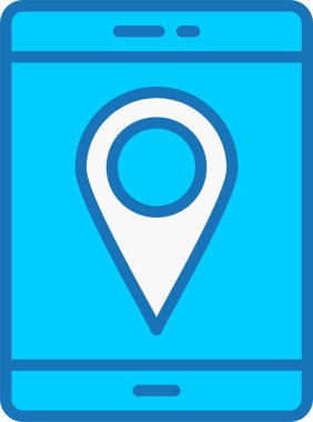 Smartphone Mavi Simge Dolu