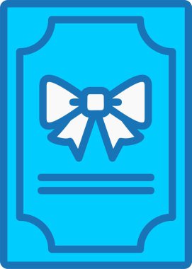 Mavi Simge Doldurulmuş Doğum günü Kartı