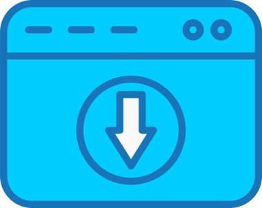 Doldurulmuş Mavi Simge İndir