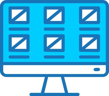 Ui Tasarımı Mavi Simge Dolu