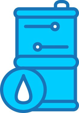 Petrol Fıçısı Dolu Mavi Simge