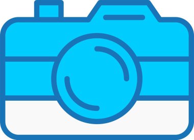 Kamera Dolu Mavi Simge