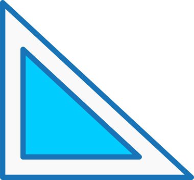 Geometri Doldurulmuş Mavi Simge