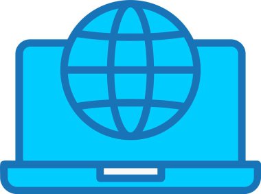 Dünya Geneli Dolu Mavi Simge