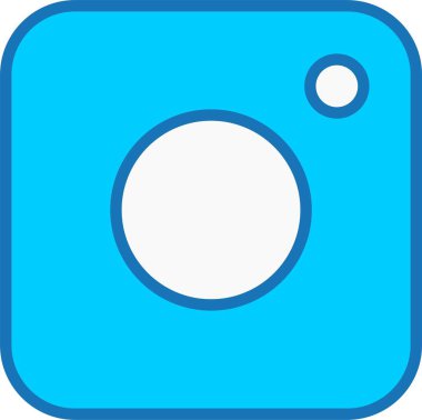 Mavi Simge Doldurulmuş Instagram