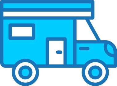 Mavi Simge Dolu Minibüs