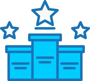 Sıralama Doldurulmuş Mavi Simge