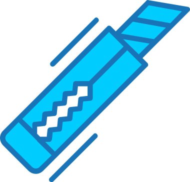 Mavi Simge Doldurulmuş Kesici