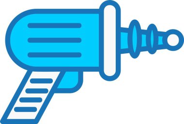 Uzay Silahı Mavi Simge Dolduruldu