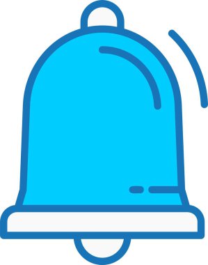 Alarm Çanı Mavi Simgeyle Dolu