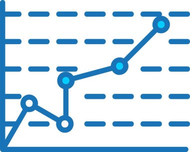 Grafik Doldurulmuş Mavi Simge