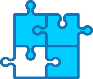 Bulmaca Dolu Mavi Simge