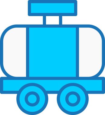 Mavi Simge Doldurulmuş Tanker