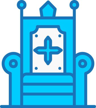 Mavi Simge Dolu Taht