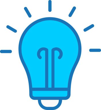 Akıllı Işık Doldurulmuş Mavi Simge