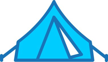 Çadır Dolu Mavi Simge