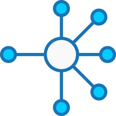 Mavi Simge Doldurulmuş Moleküller