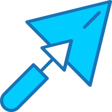 Mavi Simge Doldurulmuş Trowel