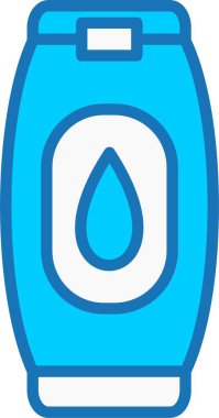 Mavi Simge Doldurulmuş Şampuan