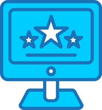 Geribildirim Doldurulmuş Mavi Simge