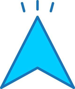 İmleç Doldurulmuş Mavi Simge