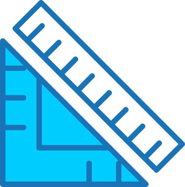 Geometri Doldurulmuş Mavi Simge