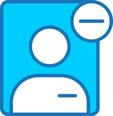 Kullanıcı Doldurulmuş Mavi Simgeyi Sil