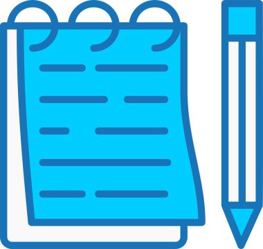 Mavi Simge Doldurulmuş Evrak