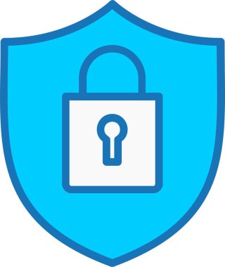 Mavi Simge Doldurulmuş Güvenlik