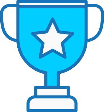 Ödül Doldurulmuş Mavi Simge