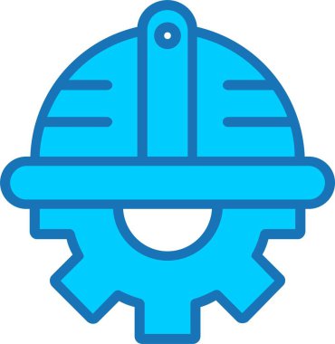 Dişliler Dolu Mavi Simge